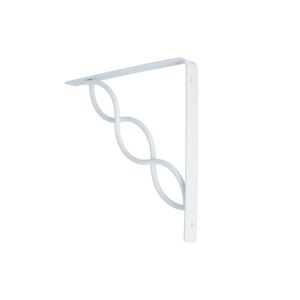 SHELF BRACKET 8" SCROLL STYLE WHITE SHELF BRACKET 8" SCROLL STYLE WHITE